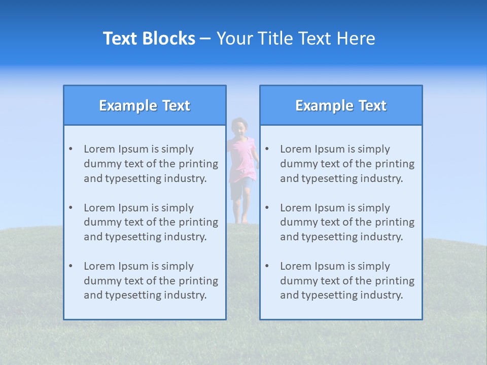 Clear Sky Childhood Playful PowerPoint Template