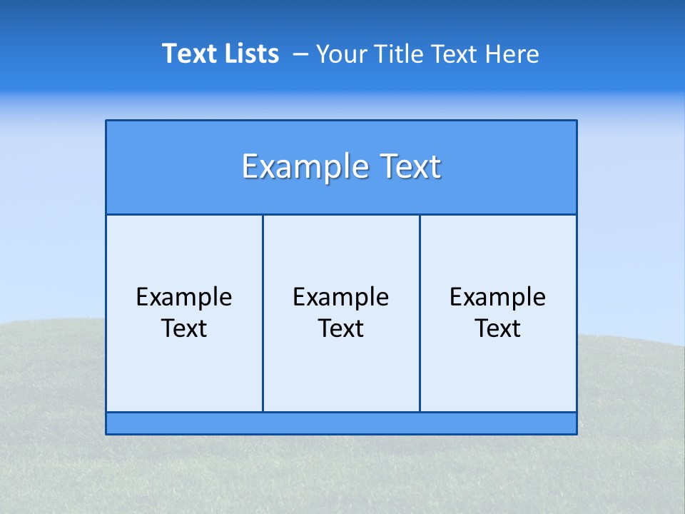 Clear Sky Childhood Playful PowerPoint Template