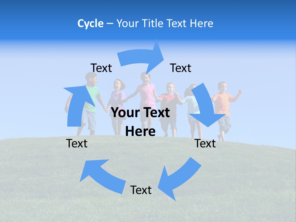 Clear Sky Childhood Playful PowerPoint Template