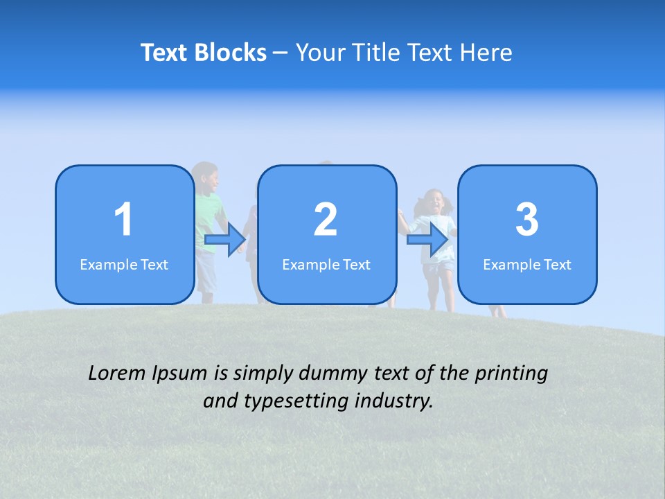 Clear Sky Childhood Playful PowerPoint Template