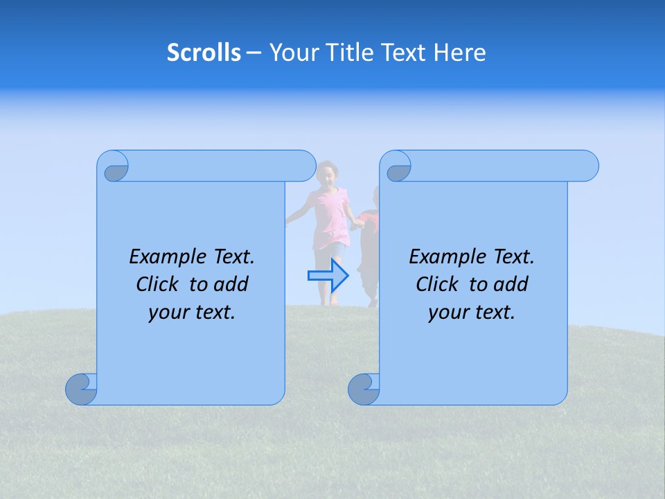 Clear Sky Childhood Playful PowerPoint Template