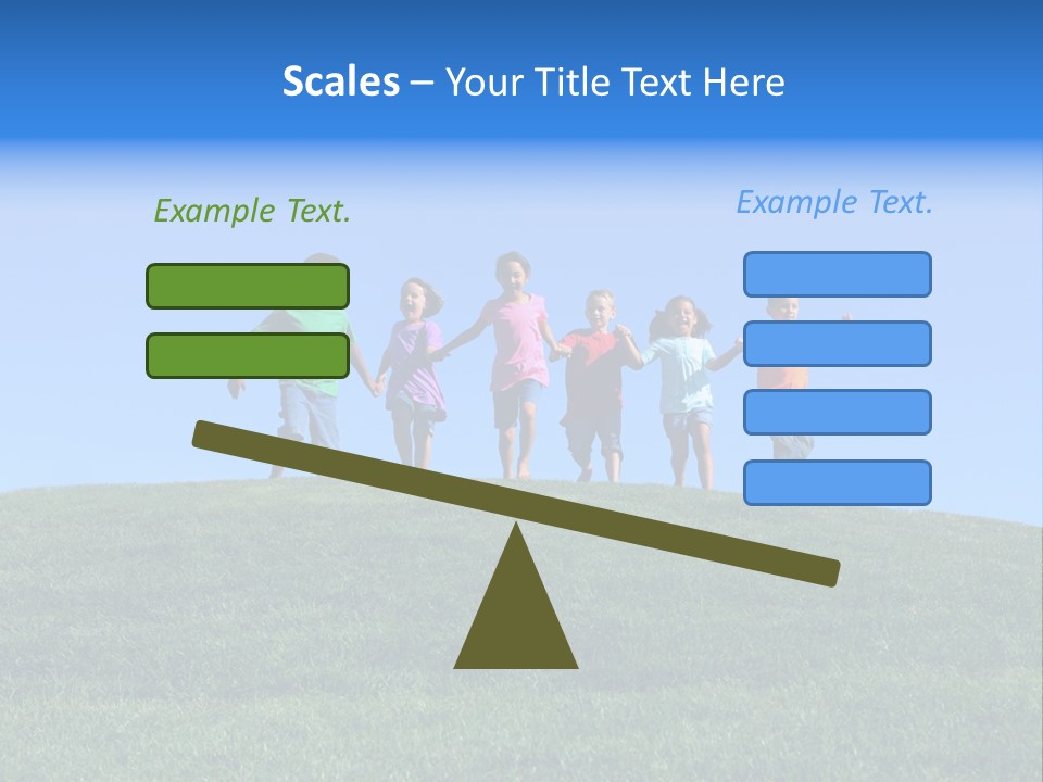 Clear Sky Childhood Playful PowerPoint Template