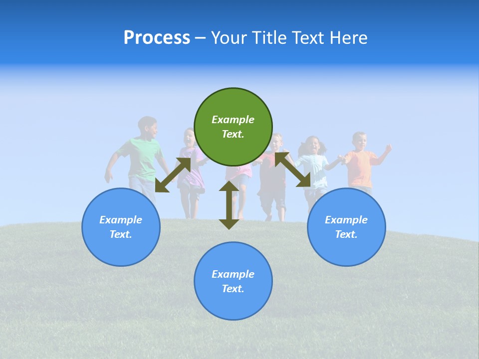 Clear Sky Childhood Playful PowerPoint Template