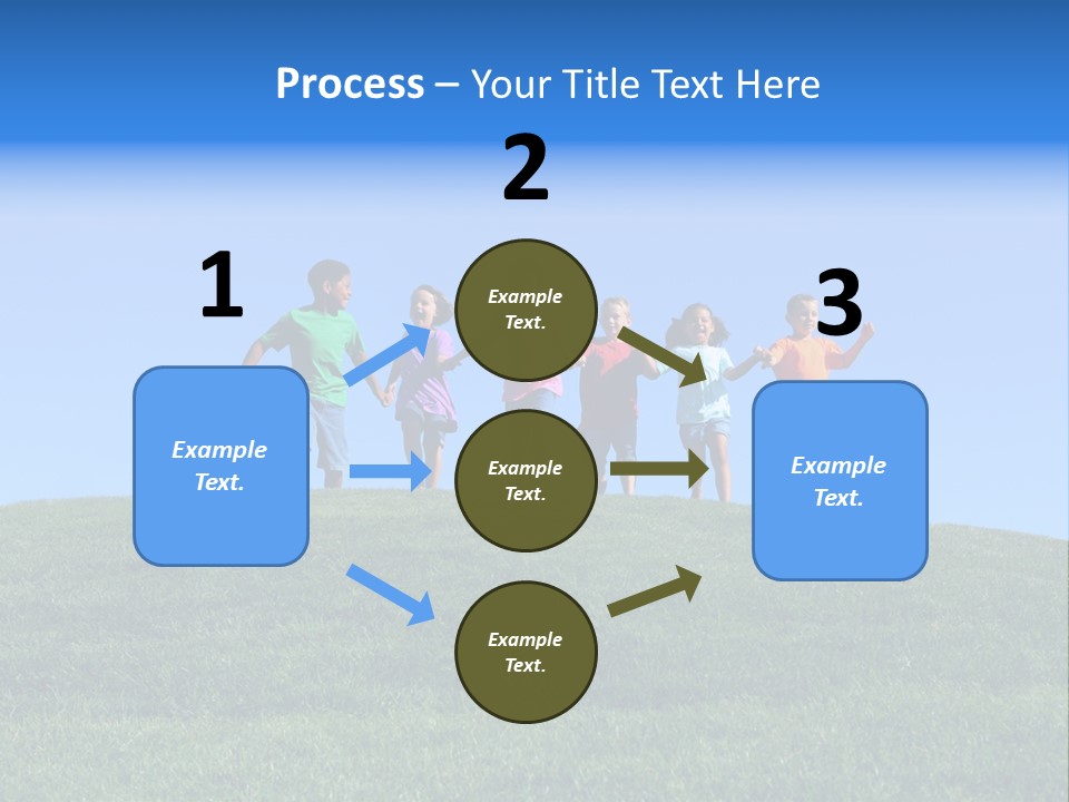 Clear Sky Childhood Playful PowerPoint Template