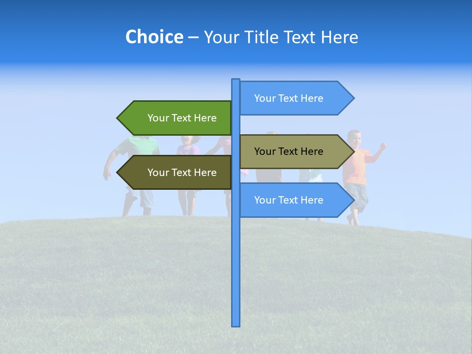 Clear Sky Childhood Playful PowerPoint Template