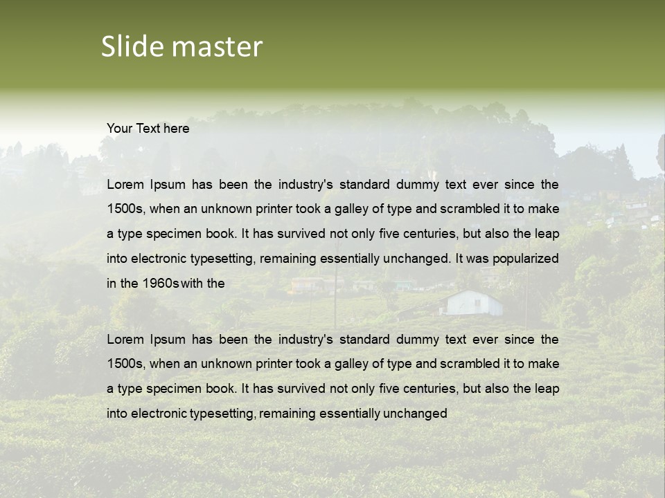 Fresh Agricultural Scene PowerPoint Template