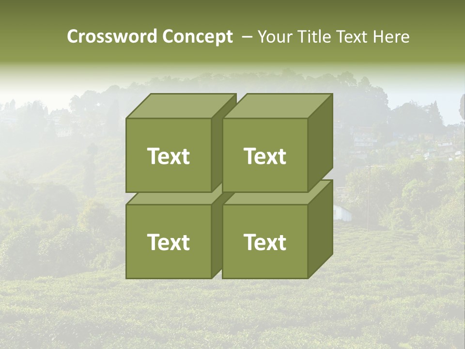 Fresh Agricultural Scene PowerPoint Template