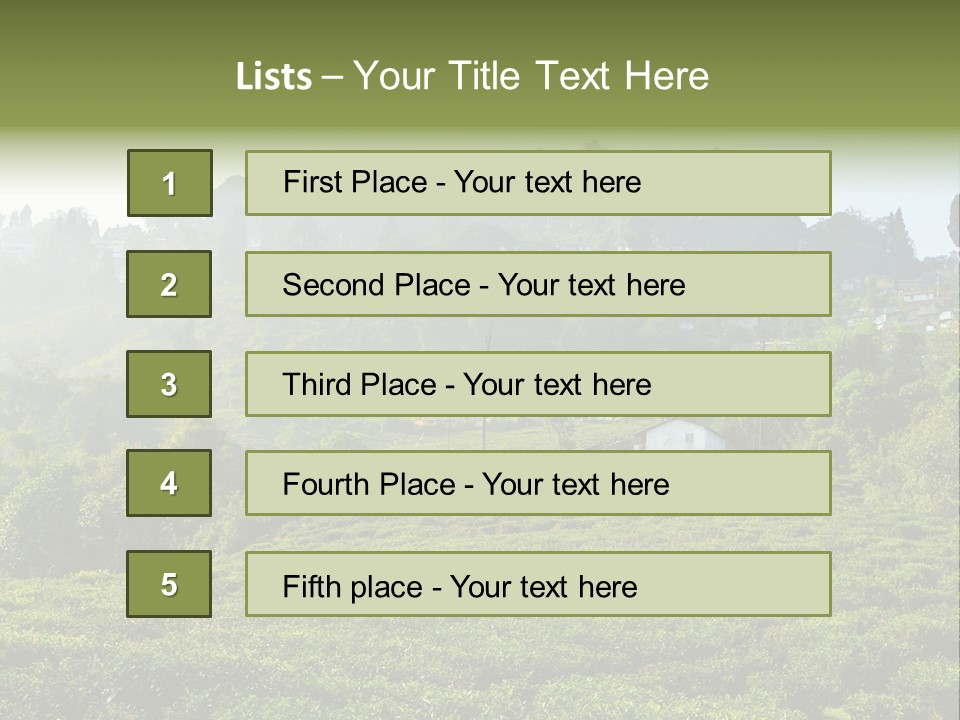 Fresh Agricultural Scene PowerPoint Template