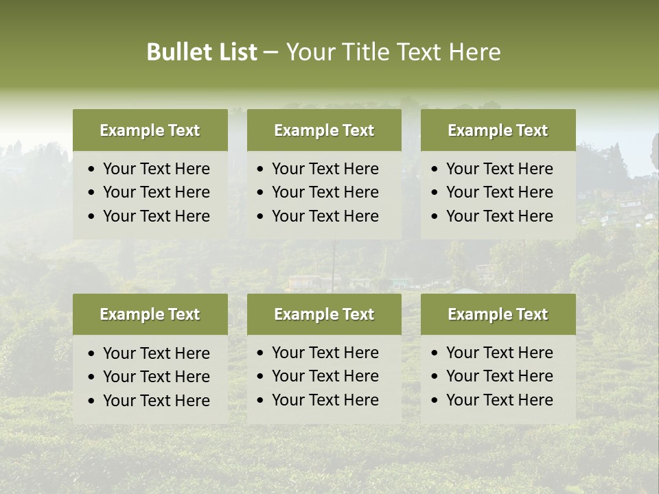 Fresh Agricultural Scene PowerPoint Template
