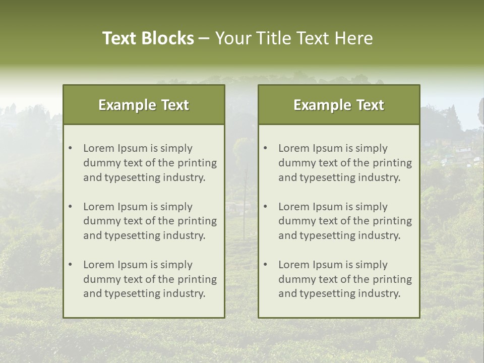 Fresh Agricultural Scene PowerPoint Template