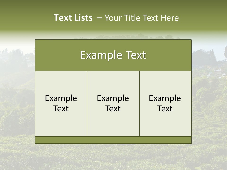 Fresh Agricultural Scene PowerPoint Template