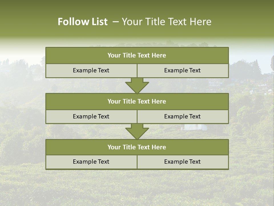 Fresh Agricultural Scene PowerPoint Template