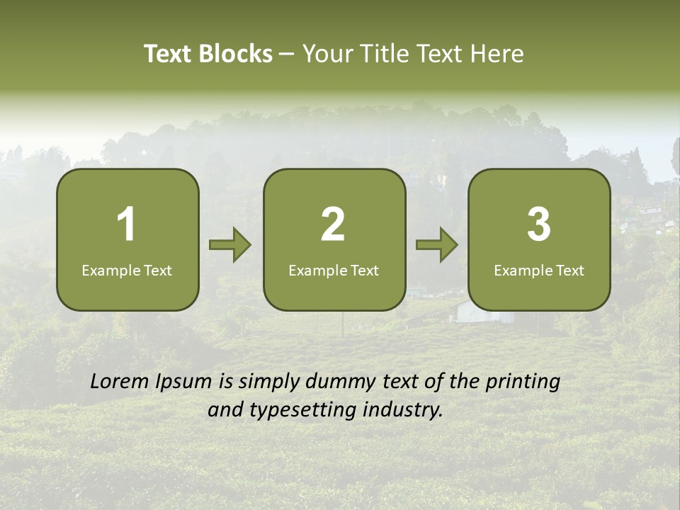 Fresh Agricultural Scene PowerPoint Template