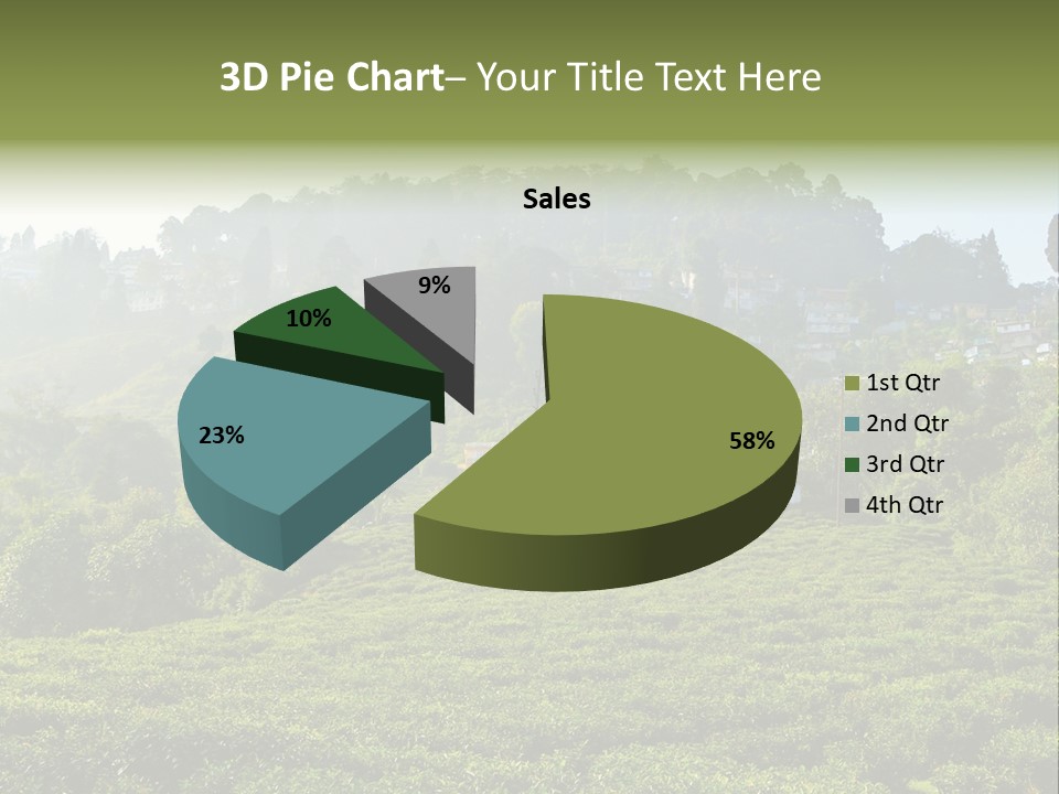 Fresh Agricultural Scene PowerPoint Template