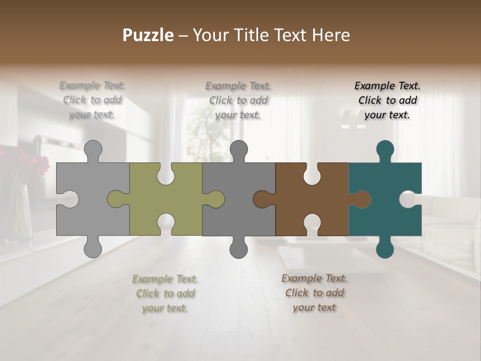 Furniture Wood Fixtures PowerPoint Template