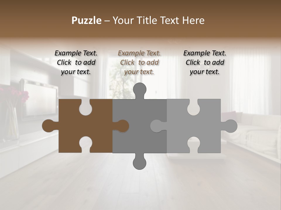 Furniture Wood Fixtures PowerPoint Template