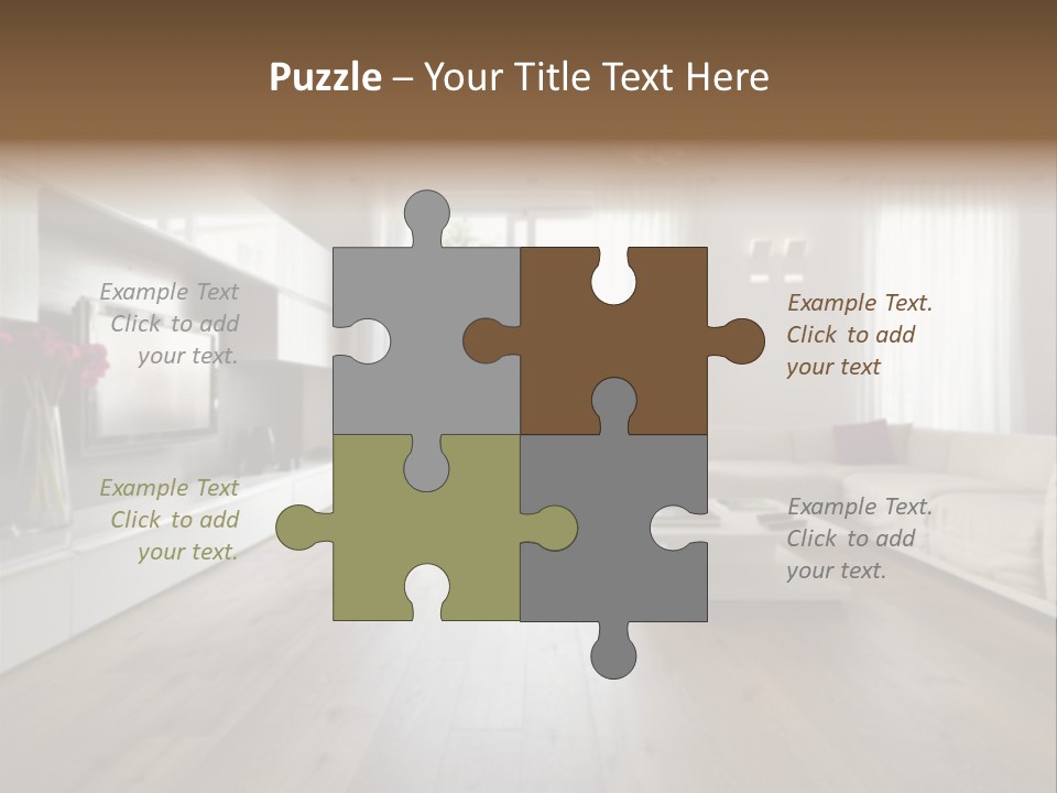 Furniture Wood Fixtures PowerPoint Template
