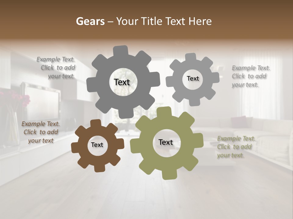 Furniture Wood Fixtures PowerPoint Template