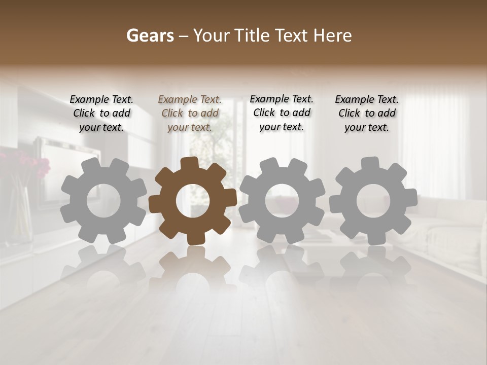 Furniture Wood Fixtures PowerPoint Template