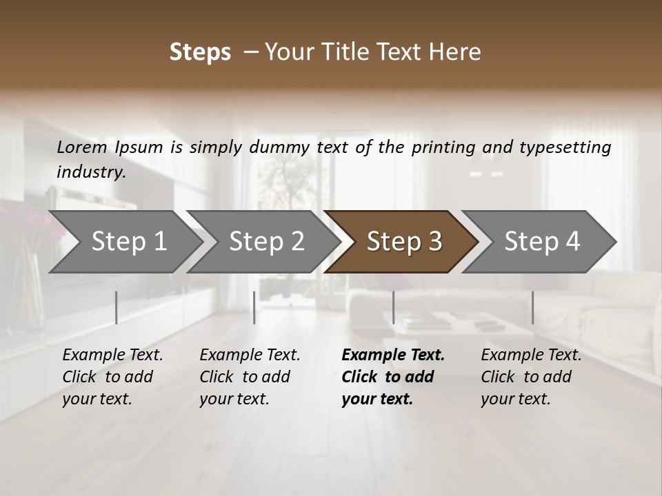 Furniture Wood Fixtures PowerPoint Template