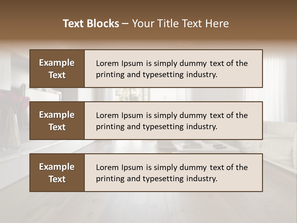 Furniture Wood Fixtures PowerPoint Template
