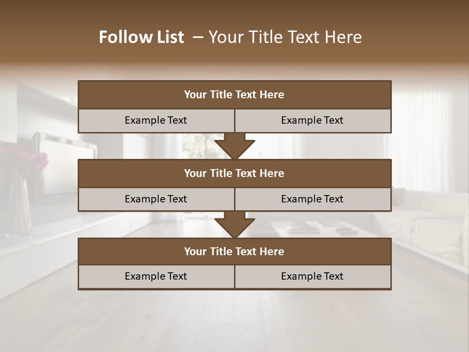 Furniture Wood Fixtures PowerPoint Template