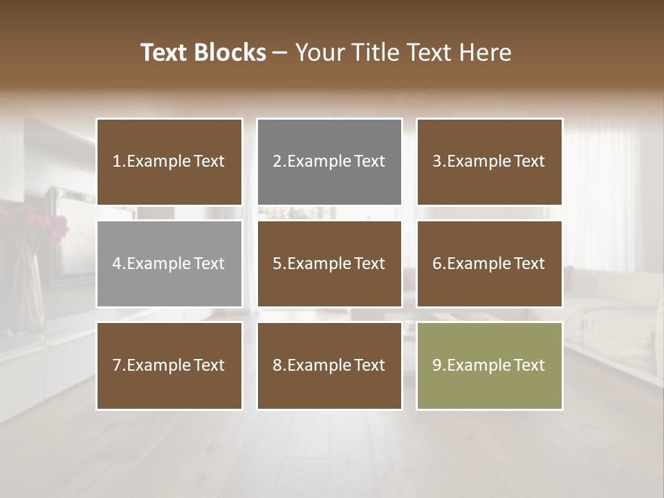 Furniture Wood Fixtures PowerPoint Template