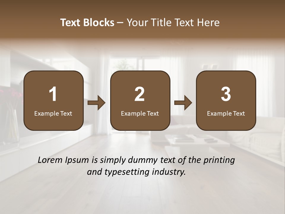 Furniture Wood Fixtures PowerPoint Template