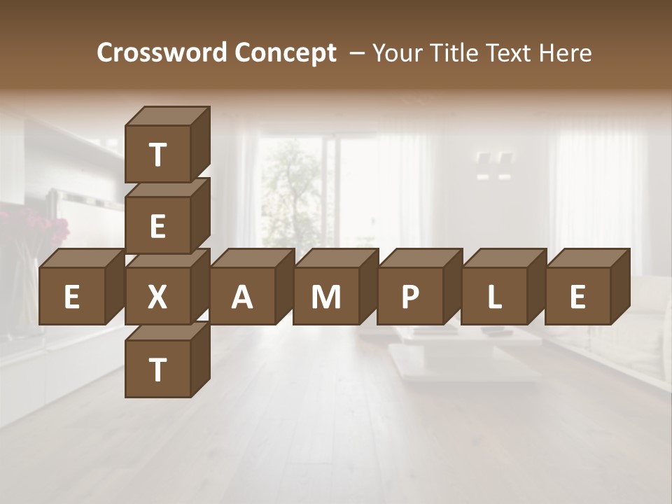 Furniture Wood Fixtures PowerPoint Template