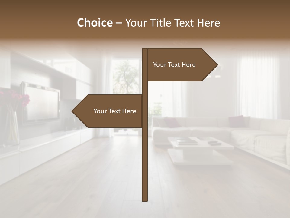 Furniture Wood Fixtures PowerPoint Template