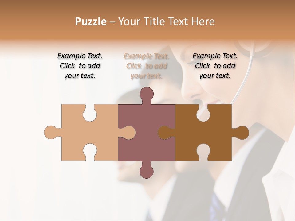 Call Net Woman PowerPoint Template