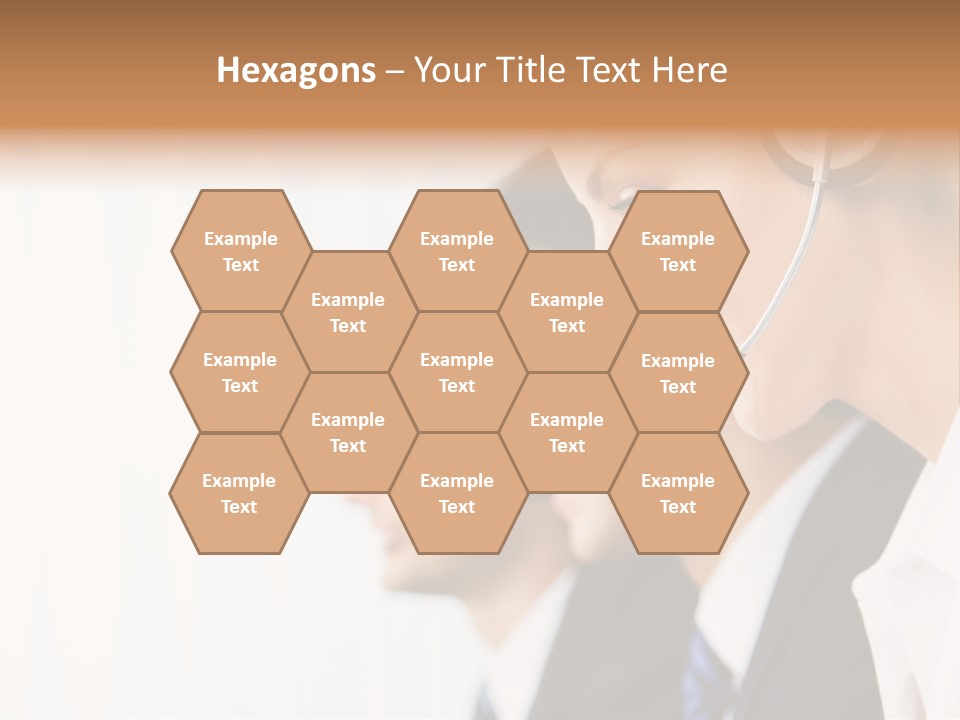 Call Net Woman PowerPoint Template