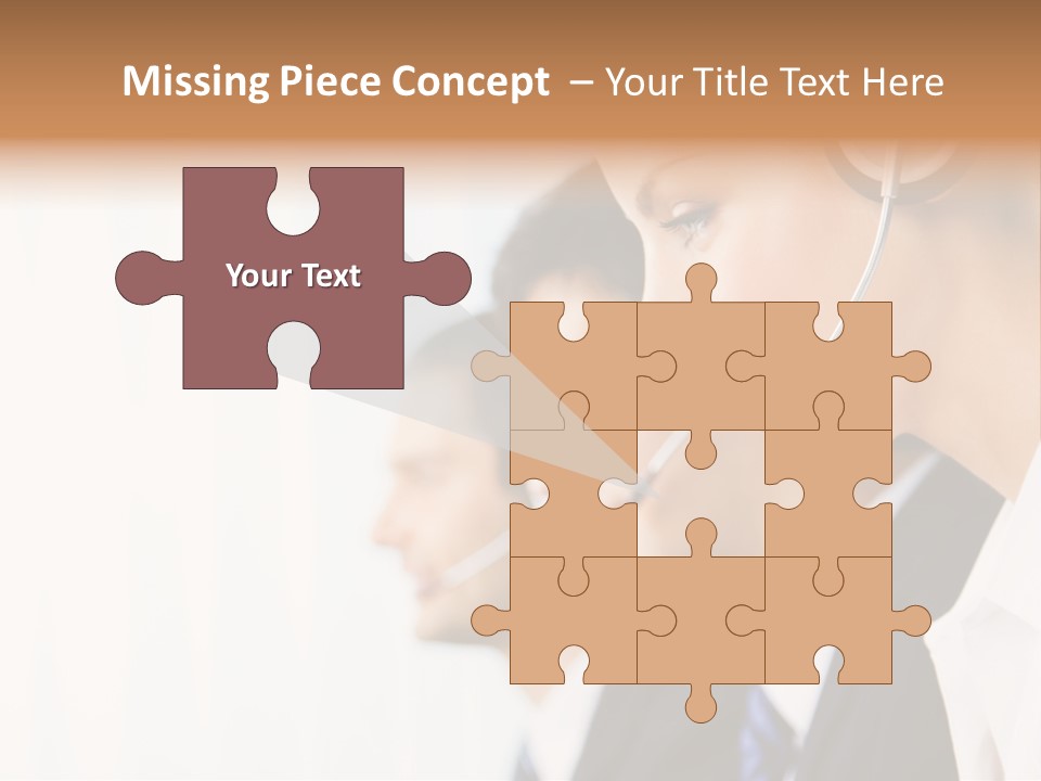 Call Net Woman PowerPoint Template