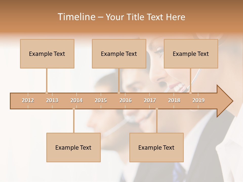 Call Net Woman PowerPoint Template