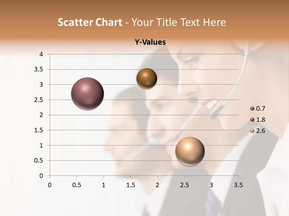 Call Net Woman PowerPoint Template