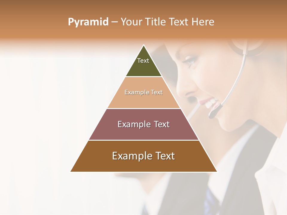 Call Net Woman PowerPoint Template