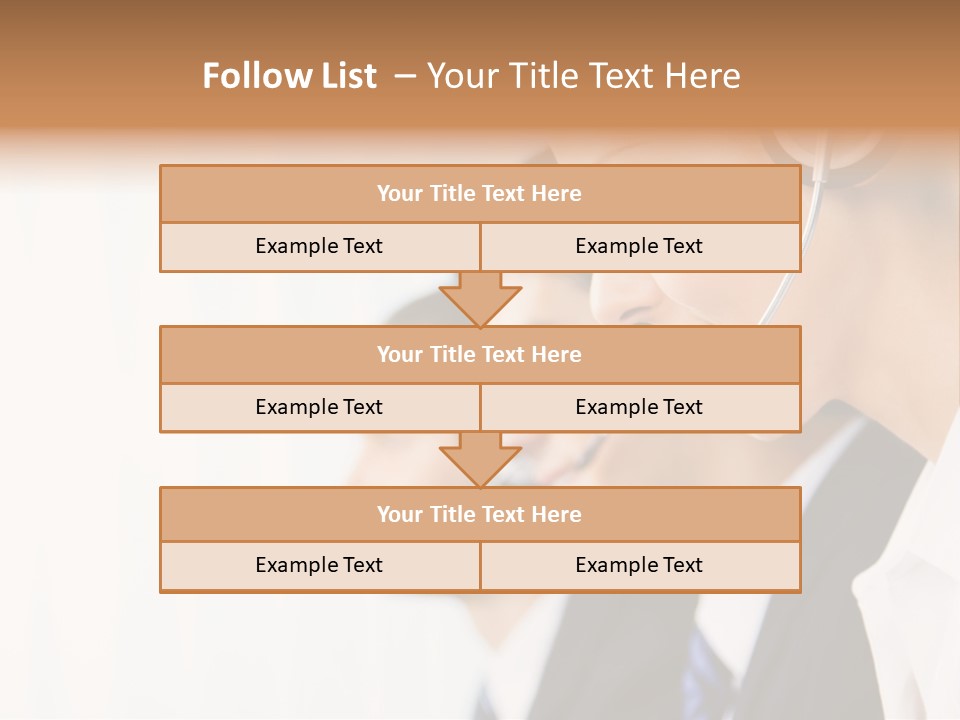 Call Net Woman PowerPoint Template