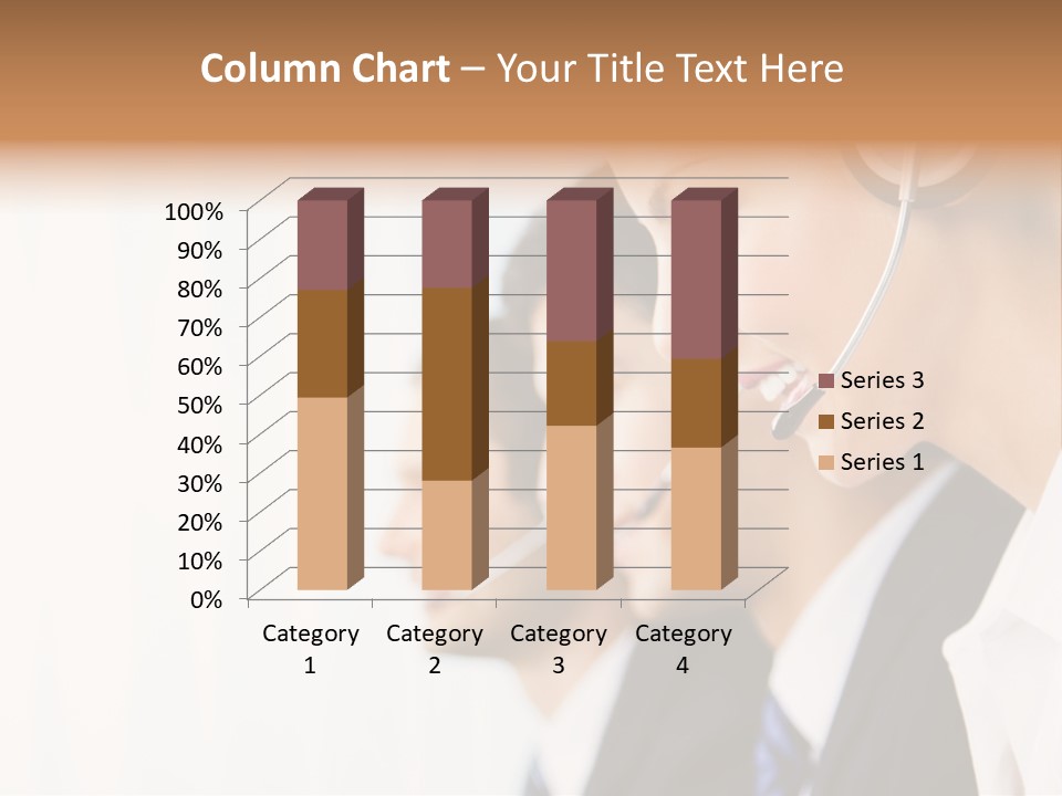 Call Net Woman PowerPoint Template