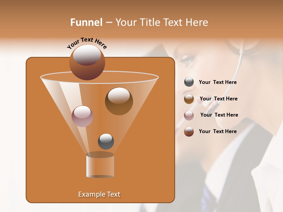 Call Net Woman PowerPoint Template