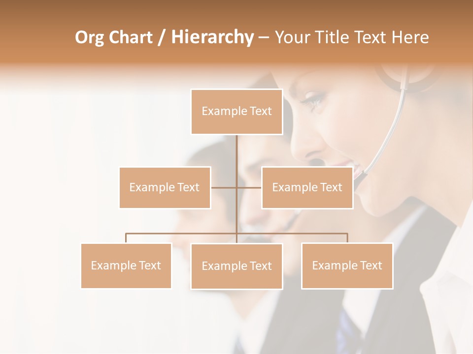 Call Net Woman PowerPoint Template