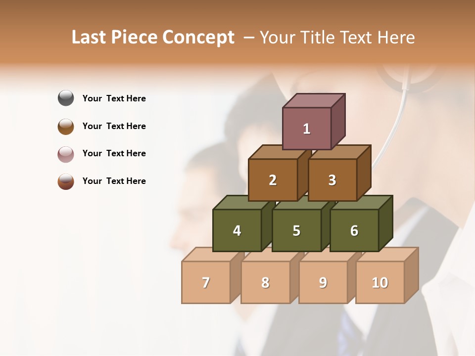 Call Net Woman PowerPoint Template