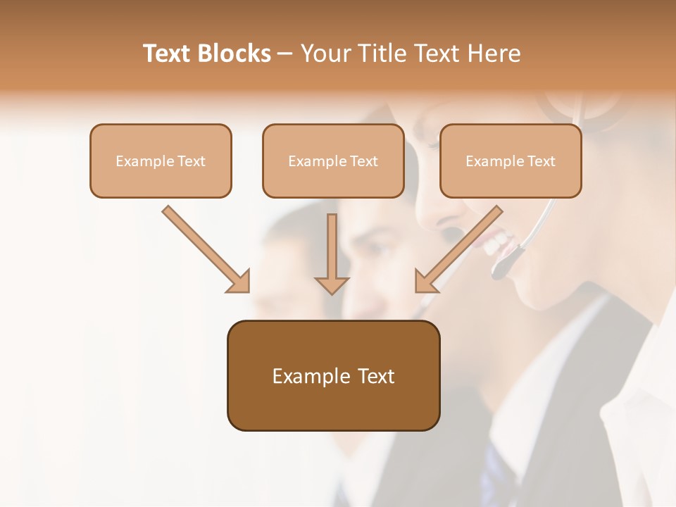 Call Net Woman PowerPoint Template