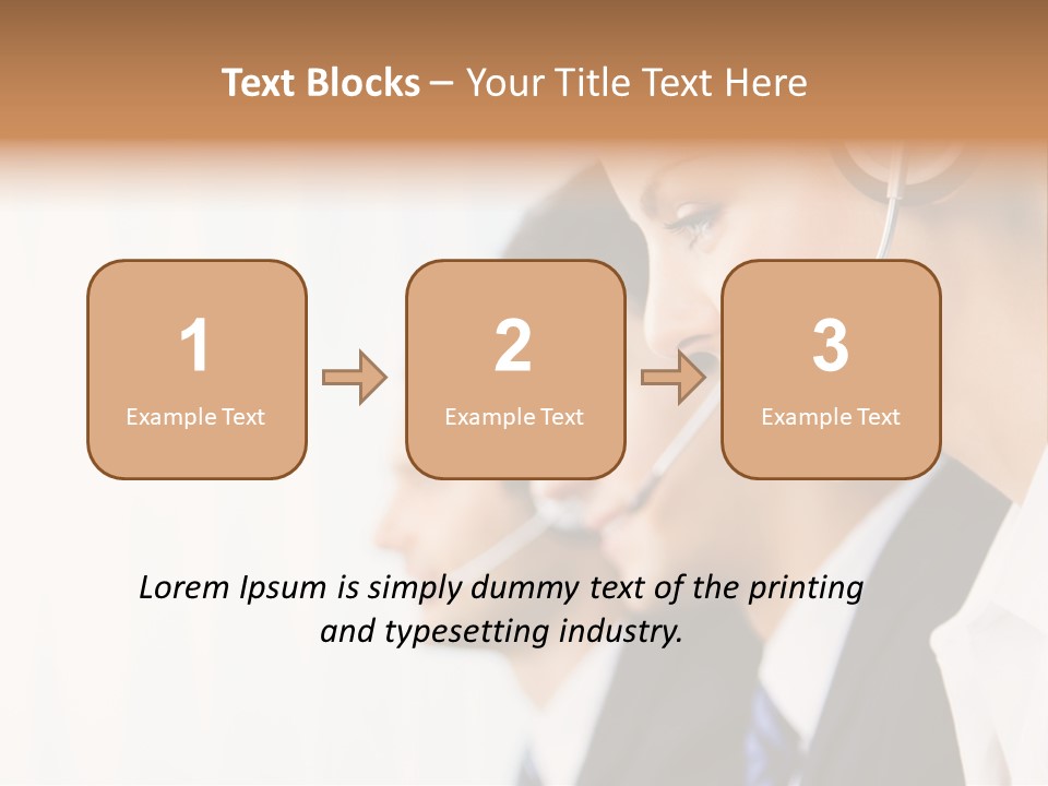 Call Net Woman PowerPoint Template
