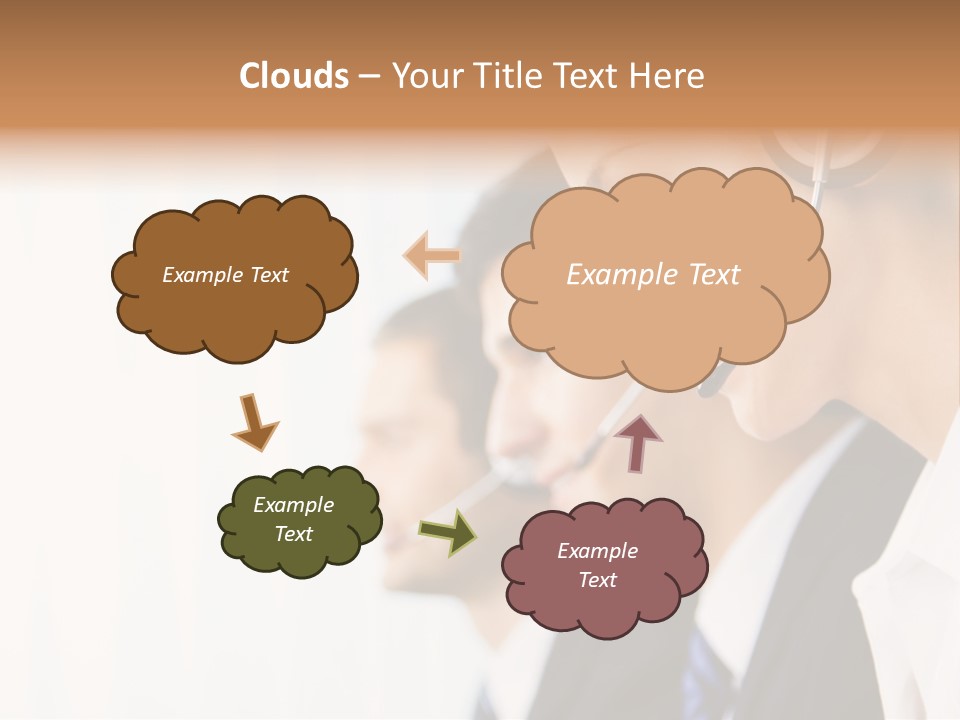 Call Net Woman PowerPoint Template