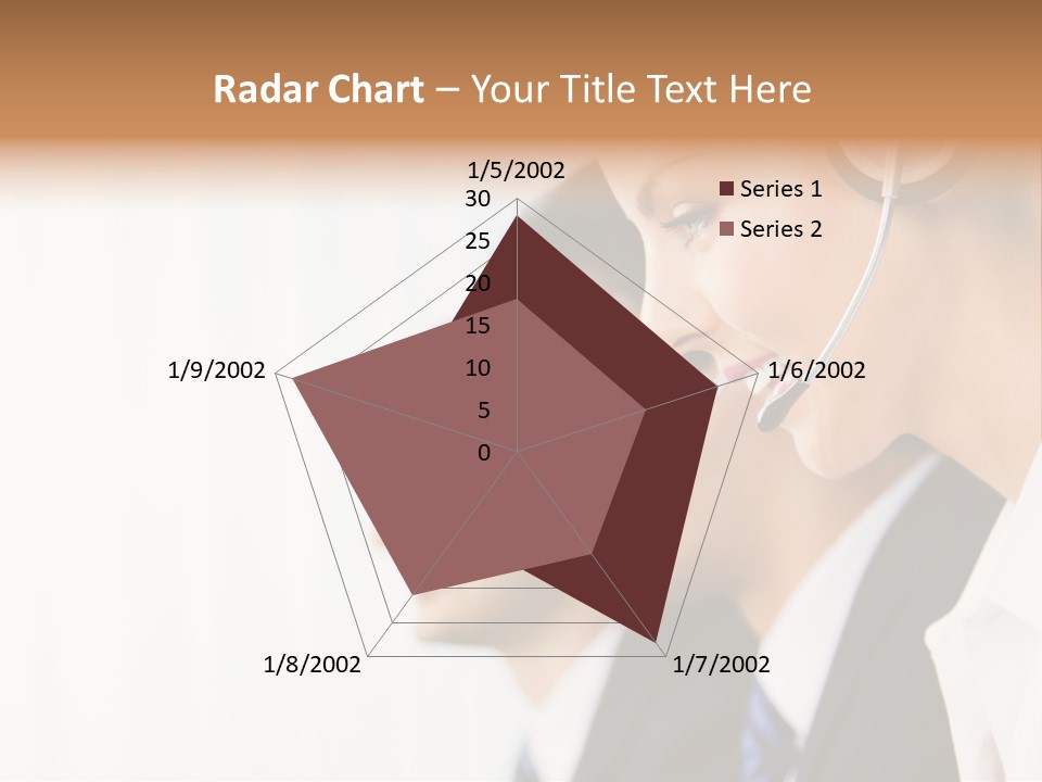 Call Net Woman PowerPoint Template