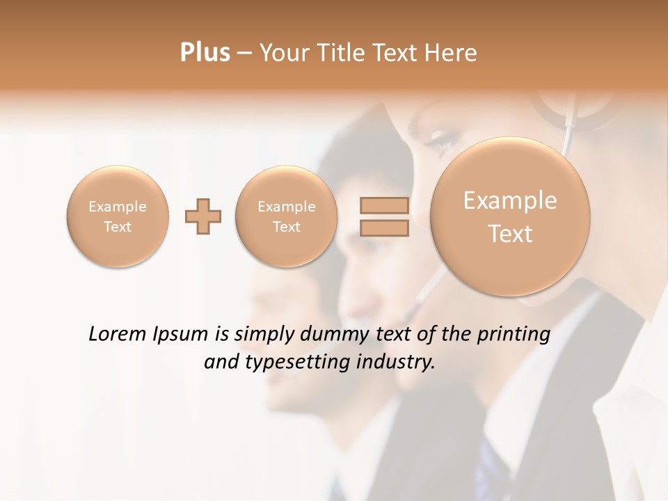 Call Net Woman PowerPoint Template