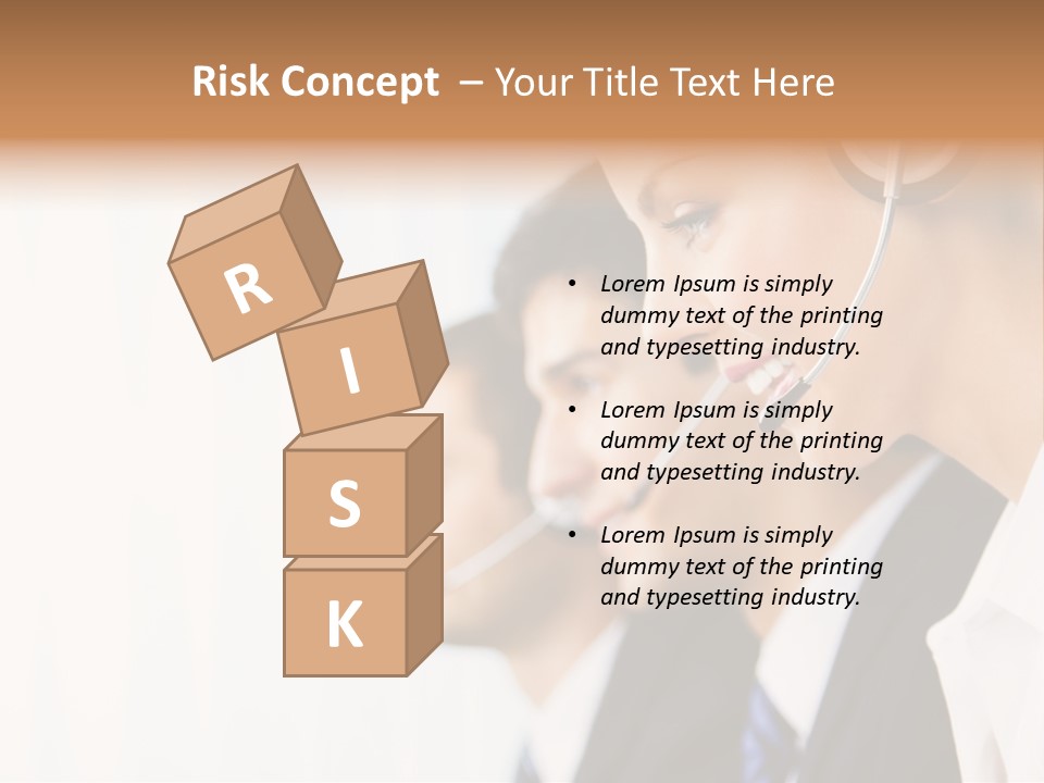 Call Net Woman PowerPoint Template