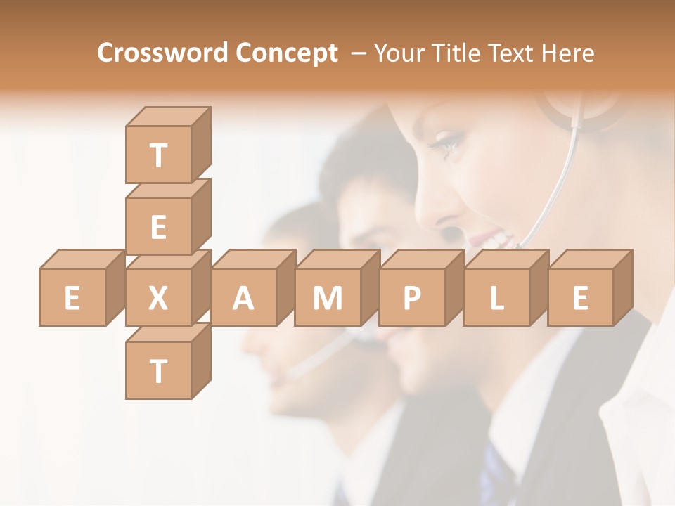 Call Net Woman PowerPoint Template