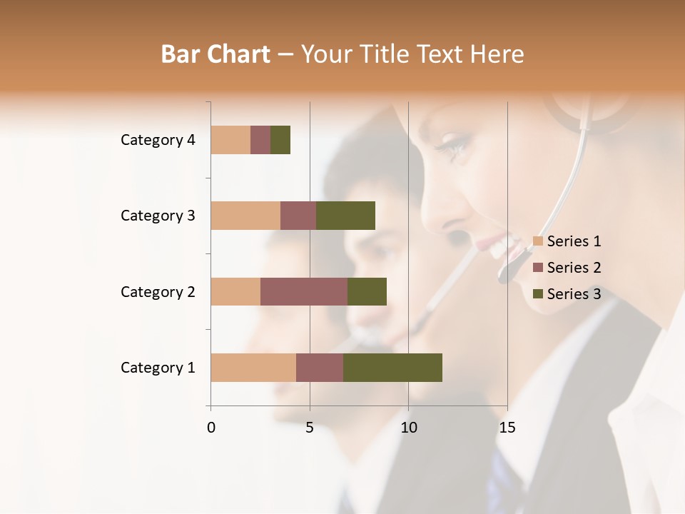 Call Net Woman PowerPoint Template