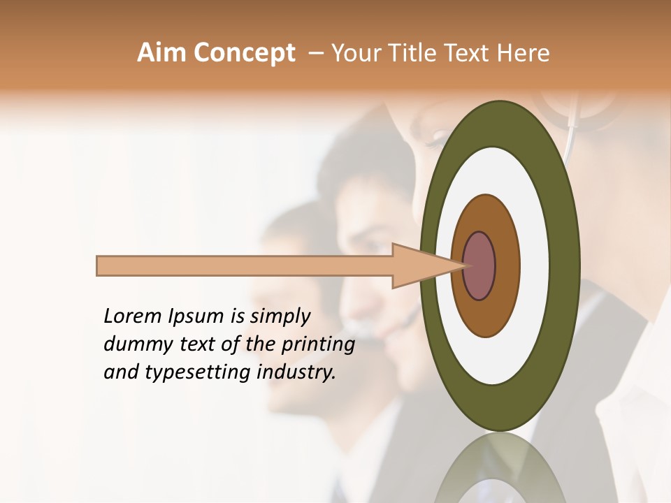 Call Net Woman PowerPoint Template